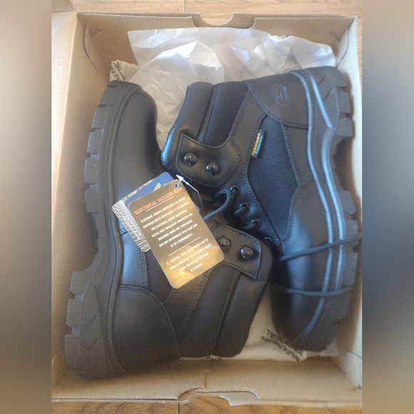 Skechers Men's 77526W Relaxed Fit Wascana - Benen WP Tactical Work Boots Sz 9W - Picture 11 of 12